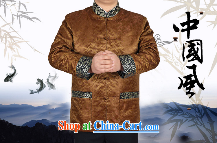 golden poppy in the older Tang jackets men's father is Chinese T-shirt Chinese wind older men's spring loaded gold XXXL pictures, price, brand platters! Elections are good character, the national distribution, so why buy now enjoy more preferential! Health