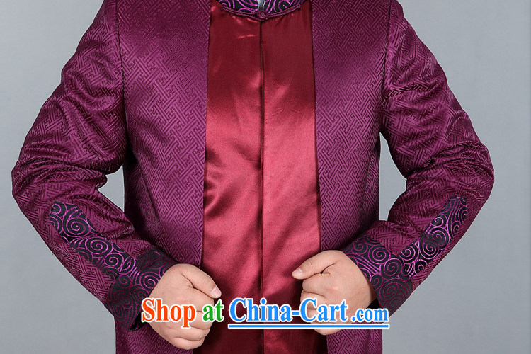 The poppy in the older Chinese long-sleeved jacket spring loaded new male Chinese T-shirt Chinese Tang replacing the jacket purple 190 pictures, price, brand platters! Elections are good character, the national distribution, so why buy now enjoy more preferential! Health