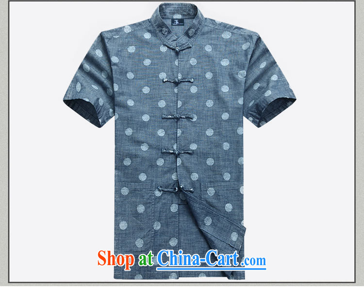 Jack And Jacob - Wolf JIEYA - WOLF Chinese men's short-sleeved cotton the Summer dot T-shirt shirt minimalist China wind, men with jeans blue 190/XXXL pictures, price, brand platters! Elections are good character, the national distribution, so why buy now enjoy more preferential! Health