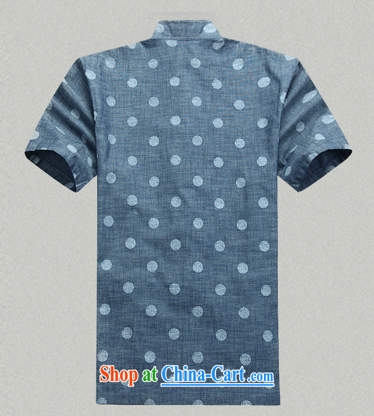 Jack And Jacob - Wolf JIEYA - WOLF Chinese men's short-sleeved cotton the Summer dot T-shirt shirt minimalist China wind, men with jeans blue 190/XXXL pictures, price, brand platters! Elections are good character, the national distribution, so why buy now enjoy more preferential! Health
