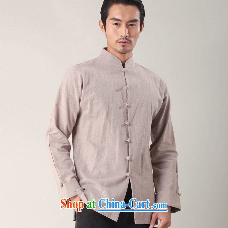 Mr Chau Tak-hay, Snapshot New Men Chinese men's long-sleeved the forklift truck the cotton shirt China wind stylish, and the multi-color collar shirt deep red XL, Hee-snapshot lung (XZAOLONG), on-line shopping