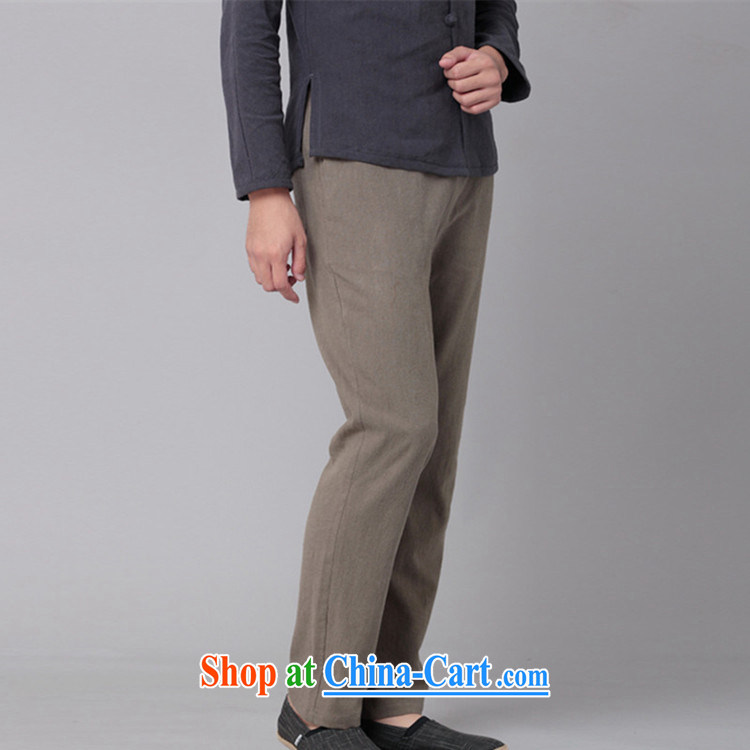 Hee-snapshot, China wind leisure pants men's cotton the commission has been the pants Chinese men's casual pants dark gray XL pictures, price, brand platters! Elections are good character, the national distribution, so why buy now enjoy more preferential! Health