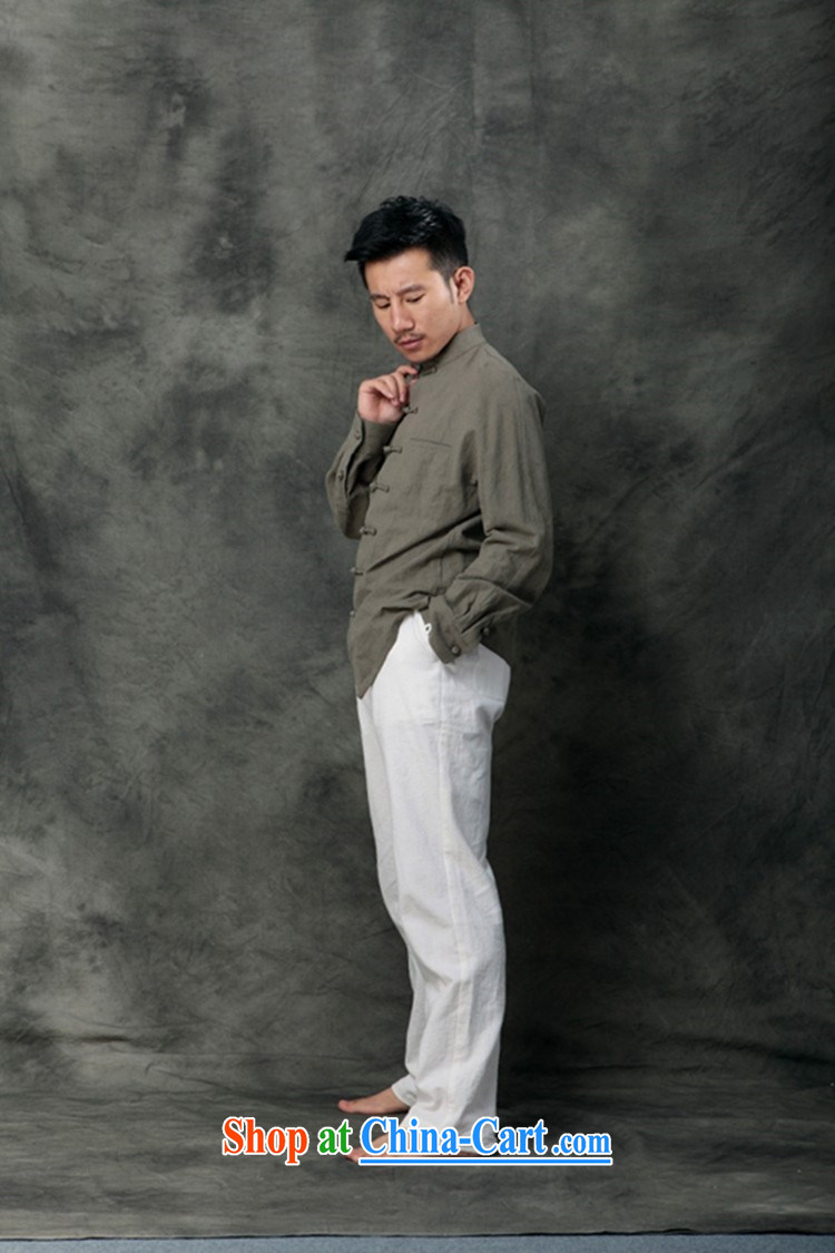 Hee-snapshot Lung Men Tang with long-sleeved cotton shirt the Chinese, for the charge-back clothing Stylish retro NEW SHIRT dark XL pictures, price, brand platters! Elections are good character, the national distribution, so why buy now enjoy more preferential! Health