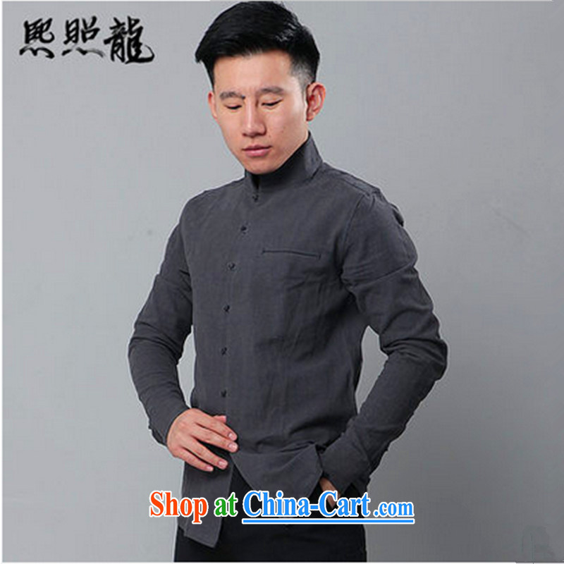 Hee-snapshot, washable cotton the Chinese Wind and Stylish spring beauty, men's long-sleeved T-shirt popular men's T-shirt white XL, Hee-snapshot lung (XZAOLONG), on-line shopping