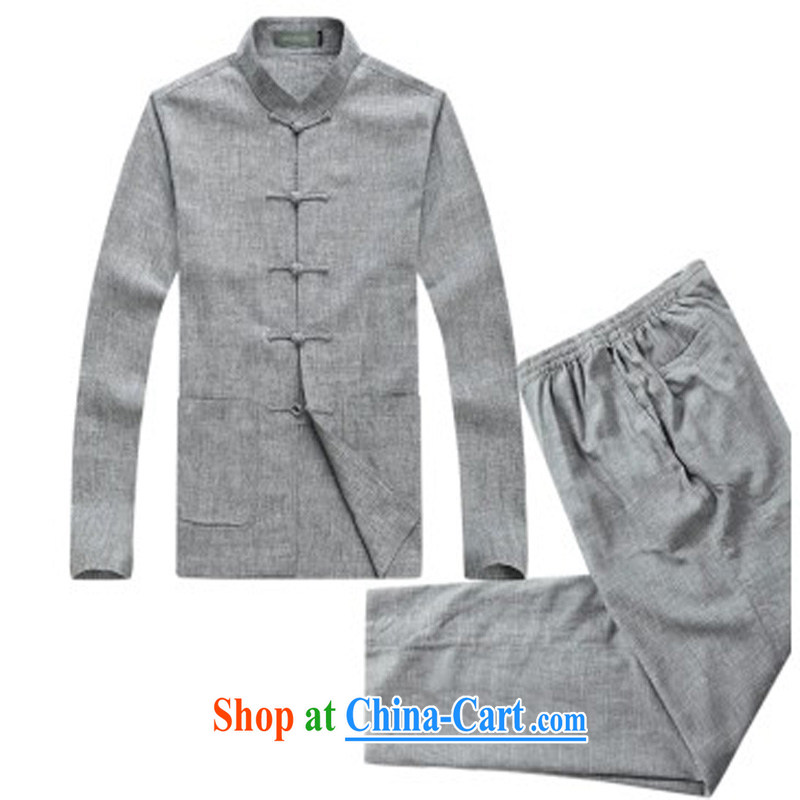 That is, men's cotton Yau Ma Tei cuff on Tang replace Kit men's Chinese, manually for the tie long-sleeved Tang mounted package units on the cuff Leisure package how many optional package dark gray XXXL/190, and mobile phone line (gesaxing), and, on-line