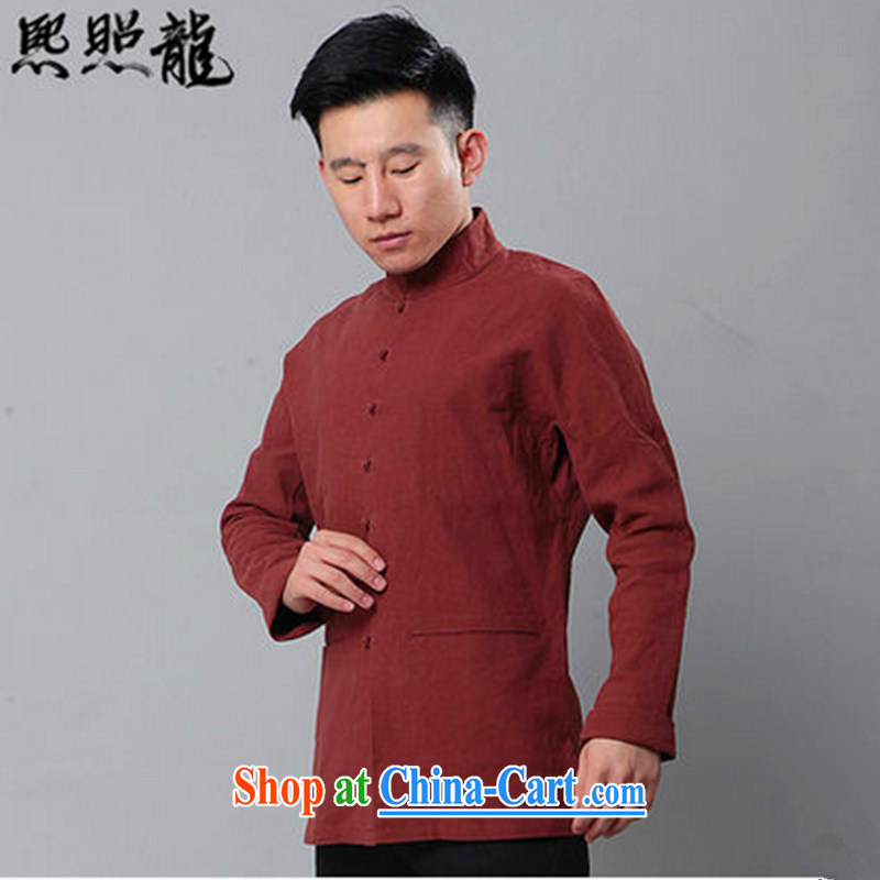 Mr Chau Tak-hay, as new, original cotton MA, for Chinese men and shirt Chinese double-shoulder cuff National Men's white XL, Hee-snapshot lung (XZAOLONG), online shopping