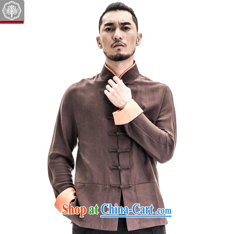 To tree Chinese style Chinese men's long-sleeved jacket cultivating Chinese, for the withholding of the spring and summer, the dead Gray/M, tree (EYENSREE), online shopping