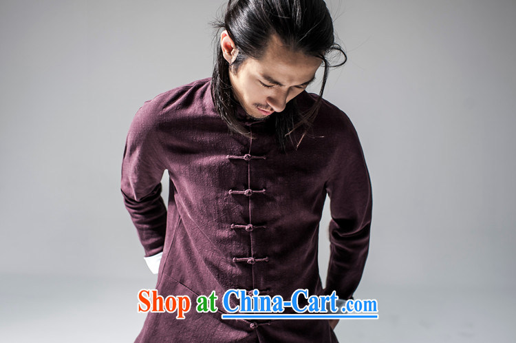 Hee-snapshot Dragon 2015 new Chinese Han-Chinese style Chinese men's jacket Tai Chi uniforms T-shirt Chinese, for men's dark red XL pictures, price, brand platters! Elections are good character, the national distribution, so why buy now enjoy more preferential! Health