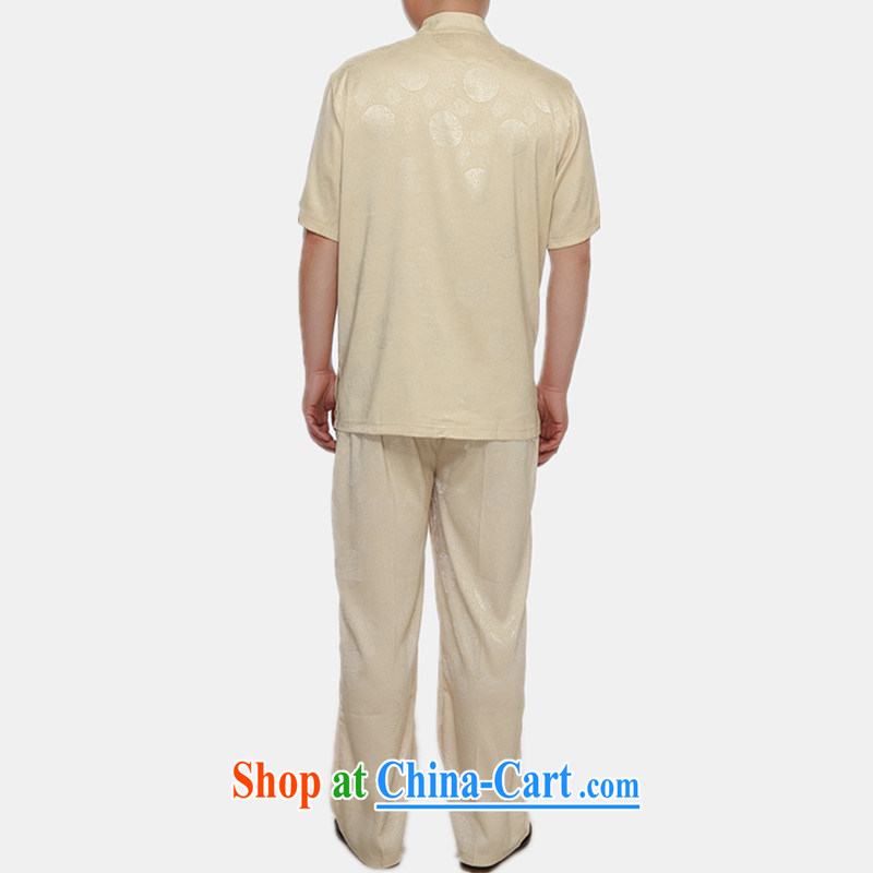 Of the more than 2015 Spring, Summer, genuine male Chinese men and a short-sleeved, older leisure men's short-sleeved white XXL, the more people (YIRENDUOGE), shopping on the Internet