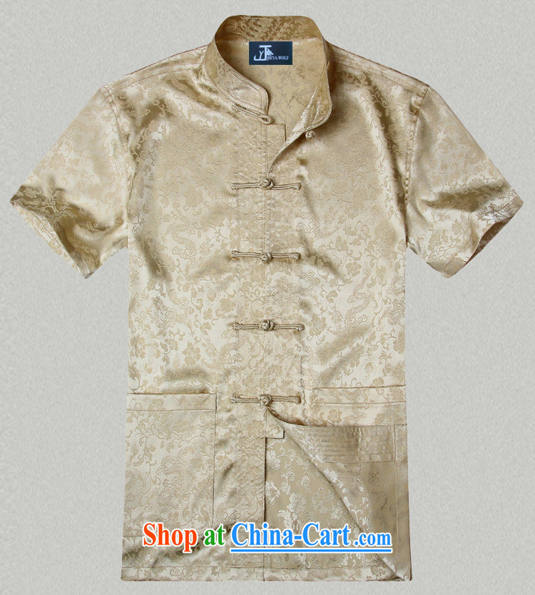 Jack And Jacob - Wolf JIEYA - WOLF new Chinese men's short-sleeved summer silk Golden Dragon figure handcrafted Tray Port Tai Chi set, pants white shirt A 185/XXL pictures, price, brand platters! Elections are good character, the national distribution, so why buy now enjoy more preferential! Health
