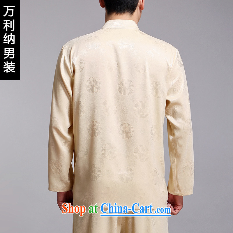 10,000, spring 2015 New Men's Tang is included in the kit older business and leisure embroidery China wind Chinese T pension W 1512 m yellow 190, 10,000, and, on-line shopping