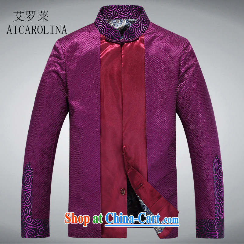 The Carolina boys new spring men's long-sleeved T-shirt is silk scarves double-sleeved jacket purple XXXL, AIDS, Tony Blair (AICAROLINA), online shopping