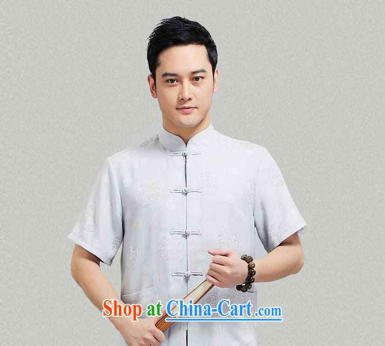 Jack And Jacob - Wolf JIEYA - WOLF new kit Chinese men's short-sleeved advanced thin cotton MA the dragon summer solid color, China wind men with beige 190/XXXL pictures, price, brand platters! Elections are good character, the national distribution, so why buy now enjoy more preferential! Health