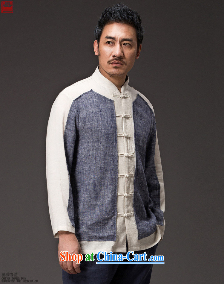 Internationally renowned Chinese wind gown men's linen shirt long-sleeved cultivating Chinese men's Spring and Autumn and shirt-tie men's T-shirt dark gray large (XL) pictures, price, brand platters! Elections are good character, the national distribution, so why buy now enjoy more preferential! Health