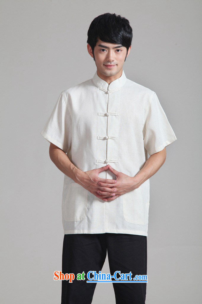 spend the summer new male Chinese Chinese T-shirt National Men's uniforms kung fu T-shirt cotton the Chinese short sleeve with black trousers Kit 3 XL pictures, price, brand platters! Elections are good character, the national distribution, so why buy now enjoy more preferential! Health