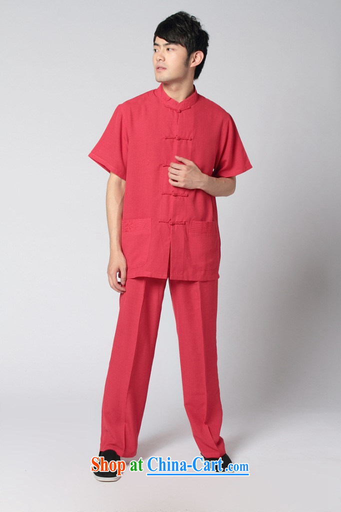 spend the summer with new men's short-sleeved Chinese Tai Chi uniforms used boxing kung fu shirt the howling ghost cotton the soft Satin short sleeve with black trousers Kit 3 XL pictures, price, brand platters! Elections are good character, the national distribution, so why buy now enjoy more preferential! Health