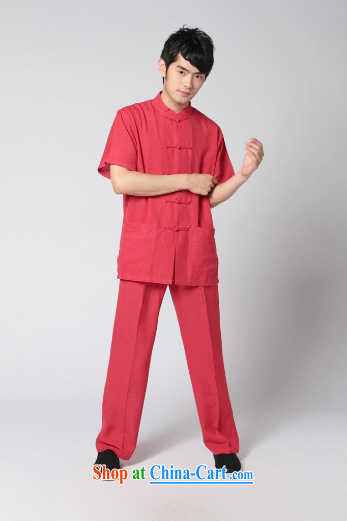 spend the summer with new men's short-sleeved Chinese Tai Chi uniforms used boxing kung fu shirt the howling ghost cotton the soft Satin short sleeve with black trousers Kit 3 XL pictures, price, brand platters! Elections are good character, the national distribution, so why buy now enjoy more preferential! Health