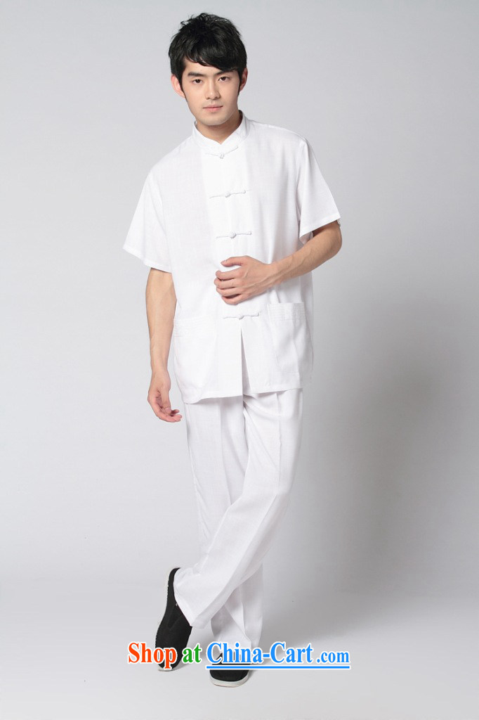 Take the male Tang replace summer new, short-sleeved Chinese Tai Chi uniforms kung fu Kit Chinese, for the howling ghost cotton the soft Satin Tang with black trousers Kit 3 XL pictures, price, brand platters! Elections are good character, the national distribution, so why buy now enjoy more preferential! Health