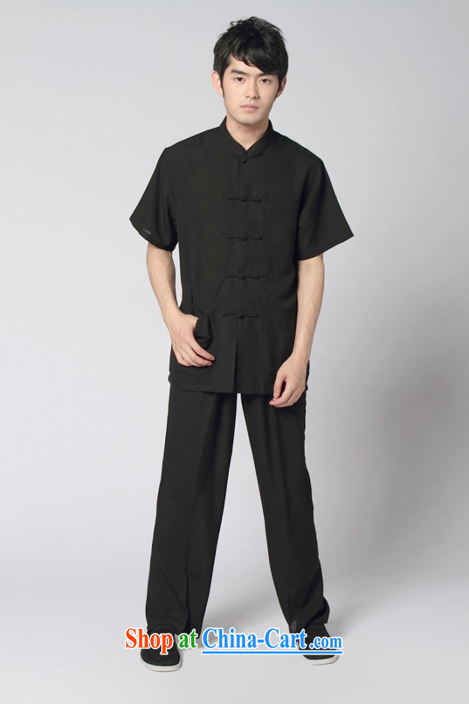 Take the original short-sleeved men and Chinese summer new Chinese and Korean Adoption service unit the solid color kungfu shirt comfort kit Black Kit 3 XL pictures, price, brand platters! Elections are good character, the national distribution, so why buy now enjoy more preferential! Health