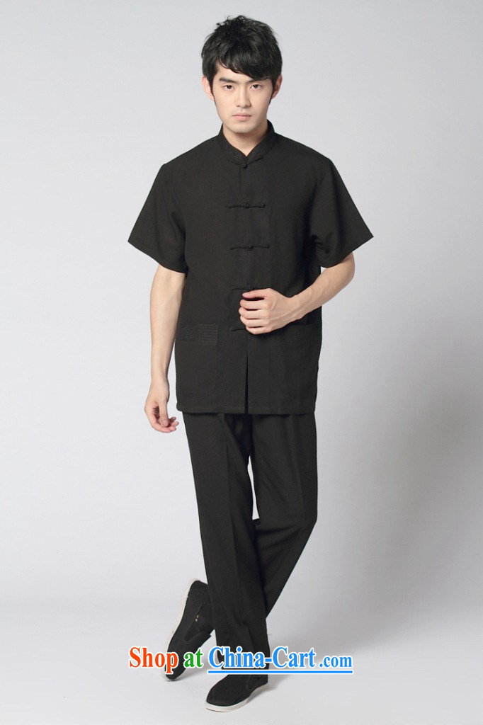 Take the original short-sleeved men and Chinese summer new Chinese and Korean Adoption service unit the solid color kungfu shirt comfort kit Black Kit 3 XL pictures, price, brand platters! Elections are good character, the national distribution, so why buy now enjoy more preferential! Health