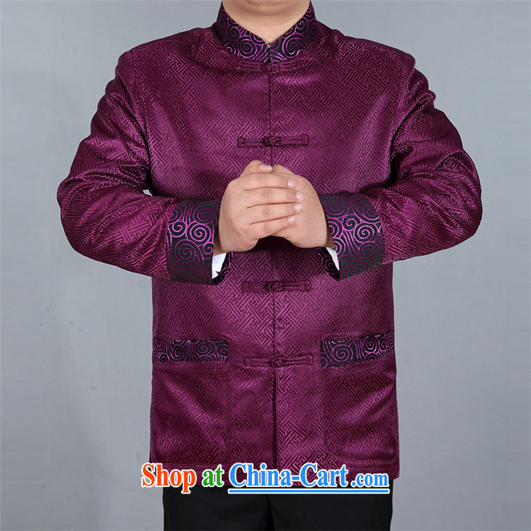 The poppy in the older Chinese new male Chinese T-shirt China wind National Service purple XXXL pictures, price, brand platters! Elections are good character, the national distribution, so why buy now enjoy more preferential! Health