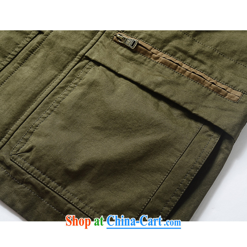 More pocket long windbreaker cotton washable jacket 8529 army green XXXL, Roma shields, shopping on the Internet