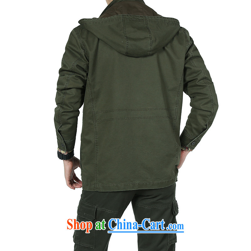 Washable multi-pocket, jacket cap men's windbreaker 1427 army green XXXL, Roma shields, and shopping on the Internet
