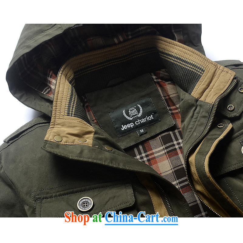 Pure Cotton washed cap jacket men's multi-pocket can be off the cap-yi 8528 card its color XXXL, Roma shields, and shopping on the Internet