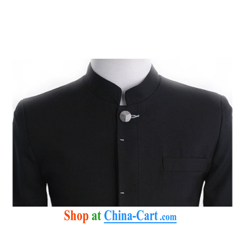 Silver armor smock men Korean Sun Yat-sen suit blood College clothing China wind male black S, silver armor, and, shopping on the Internet