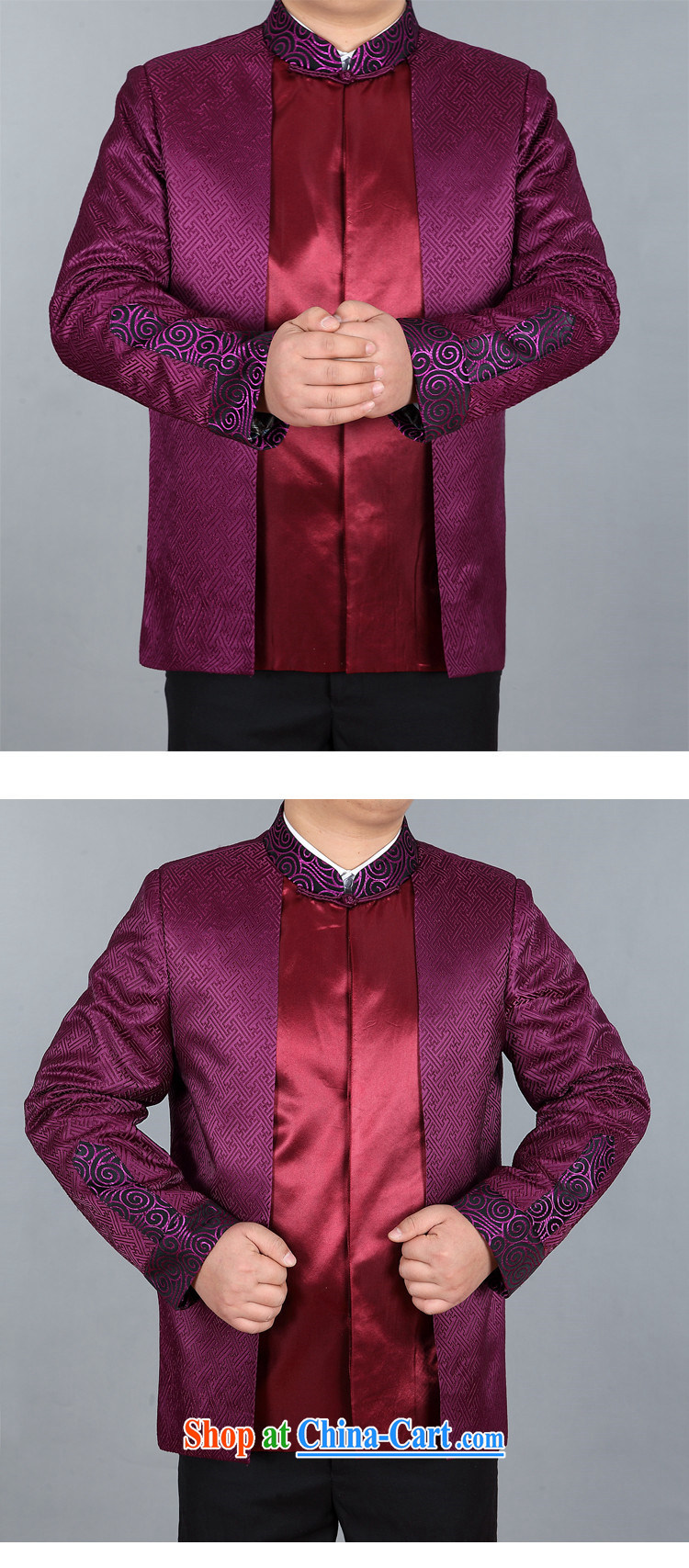 Putin's Europe in the new, Spring and Autumn and the Chinese Tang long-sleeved jacket Chinese leisure older male purple XXXL pictures, price, brand platters! Elections are good character, the national distribution, so why buy now enjoy more preferential! Health