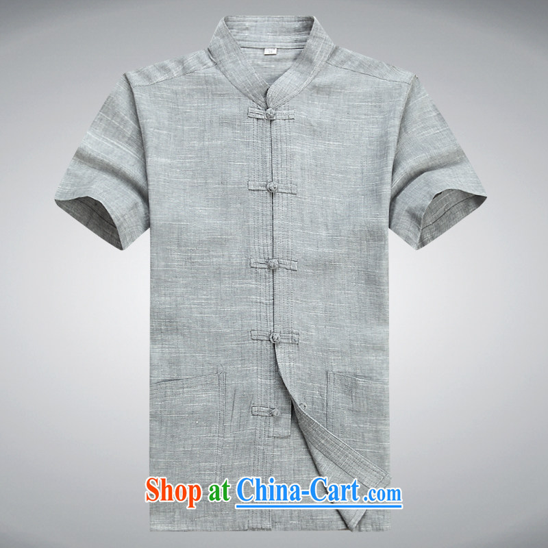 Of the more than 2015 summer middle-aged and older Chinese men and a short-sleeved linen Han-Tang and his morning exercises leisure cynosure serving short-sleeved beige T-shirt 170 pictures, price, brand platters! Elections are good character, the national distribution, so why buy now enjoy more preferential! Health