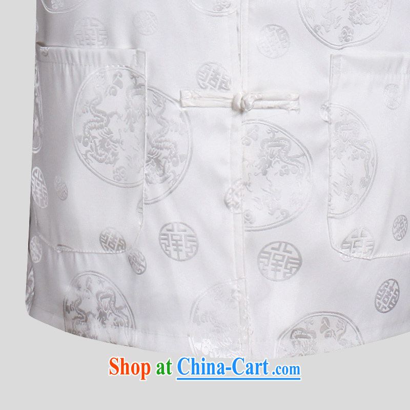 Van Gogh's new Chinese men's long-sleeved, Old Silk shirt spring loaded CS 502 white XL, Van Gogh-ho, online shopping