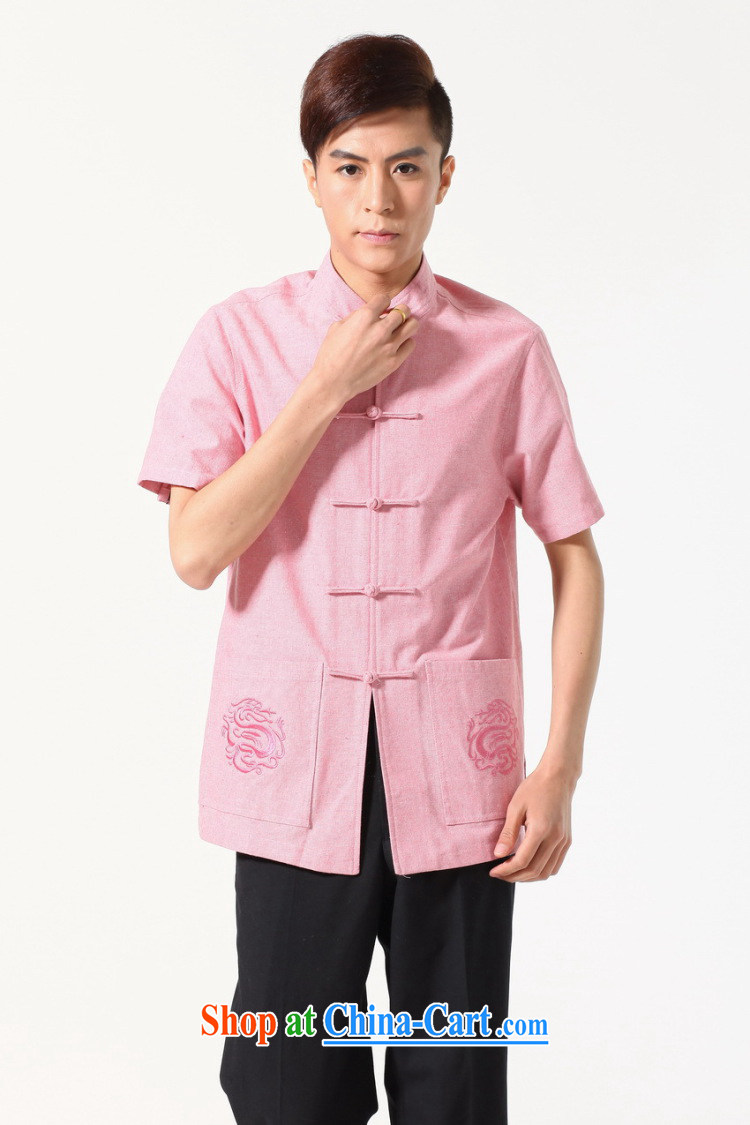 Take the original male Chinese summer new Chinese clothing, cotton for the comfortable and relaxing, with short T-shirt picture color 3XL pictures, price, brand platters! Elections are good character, the national distribution, so why buy now enjoy more preferential! Health