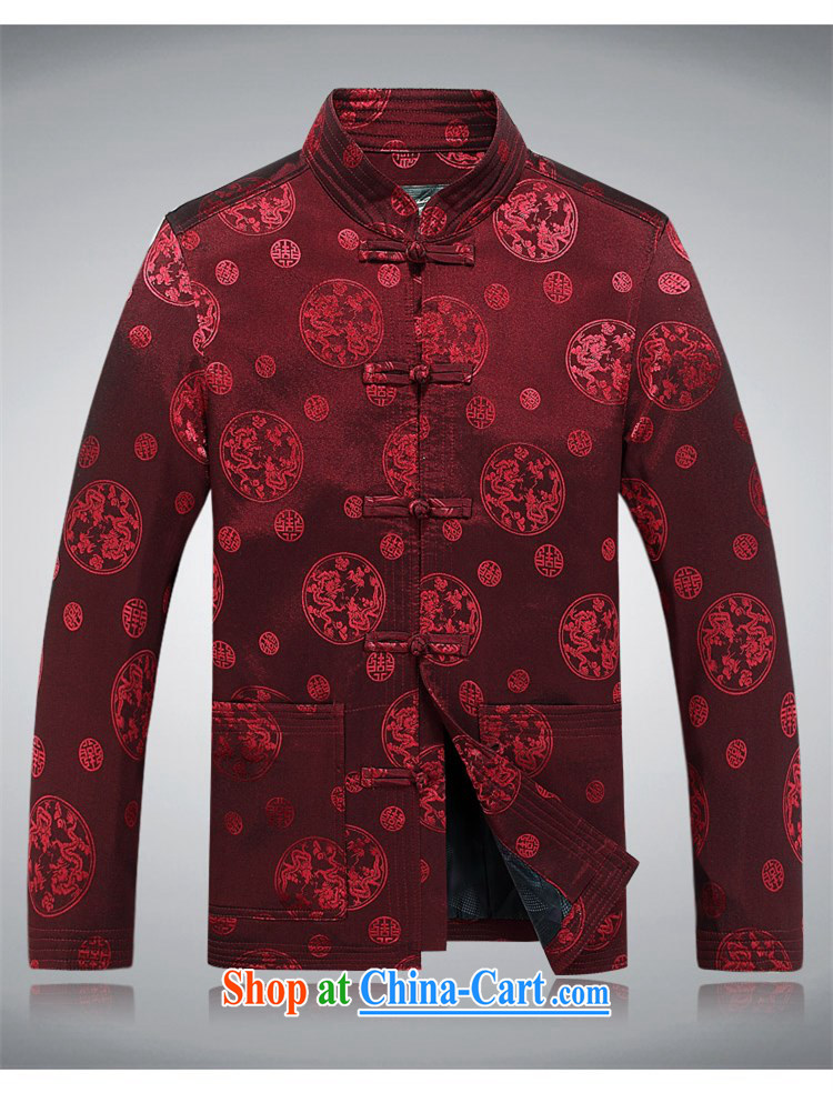 Putin's European men's Chinese jacket spring New Tang in older Chinese men and the dragon, the long-sleeved Tang jackets red XXXL pictures, price, brand platters! Elections are good character, the national distribution, so why buy now enjoy more preferential! Health