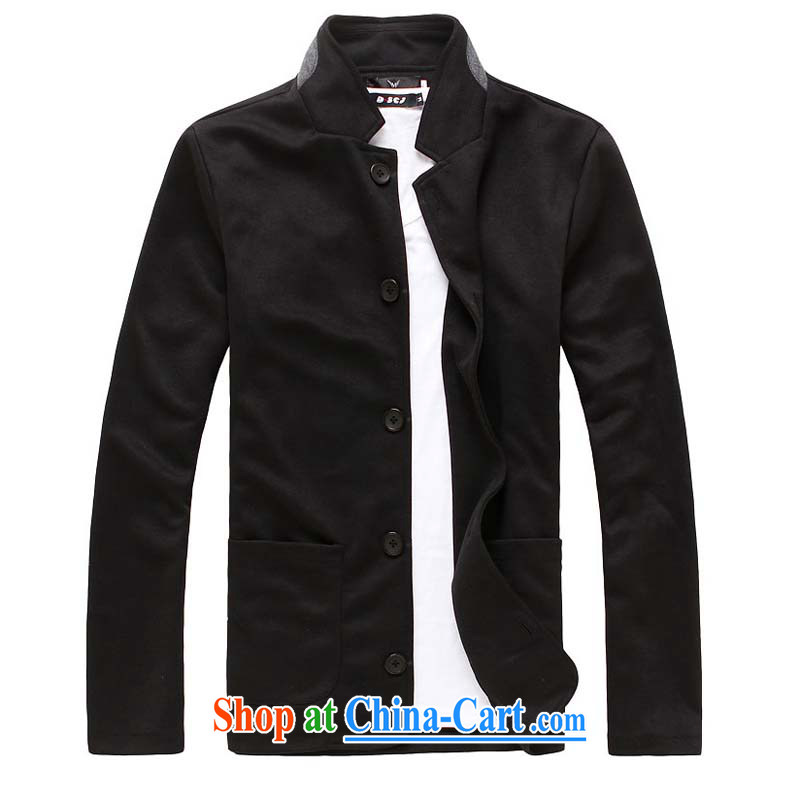 UYUK 2015 spring and summer new men, who wore a Korean Beauty youth knit smock jacket black XXL