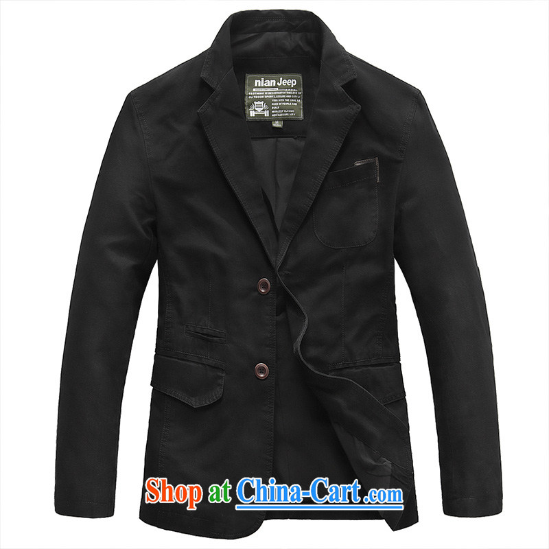 Jeep shield coat smock large numbers of military-style suit jacket 9769 black XXXL