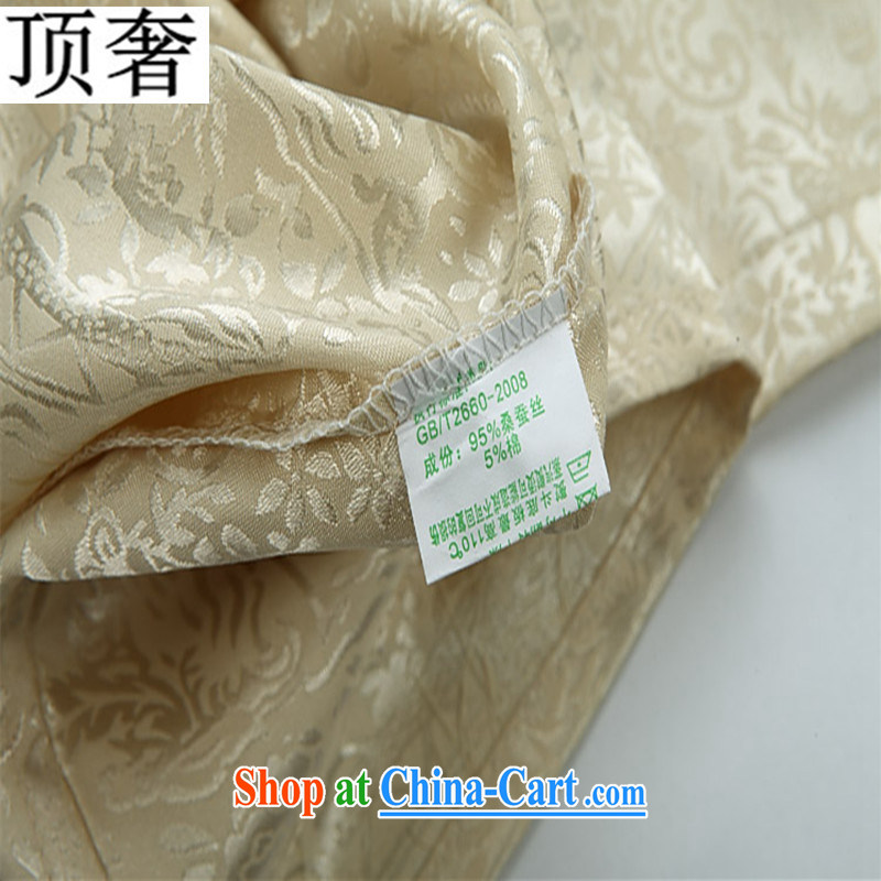 Top Luxury spring and summer thin men Chinese new male, short-sleeved sauna silk men's T-shirt Dad Grandpa installed China wind national the river during the Qingming Festival elegant M S/165, and the top luxury, shopping on the Internet
