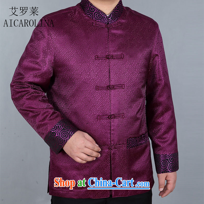 The Carolina boys spring 2015 men's Tang with long-sleeved sweater, older persons and the father's jacket purple XXXL, AIDS, Tony Blair (AICAROLINA), online shopping
