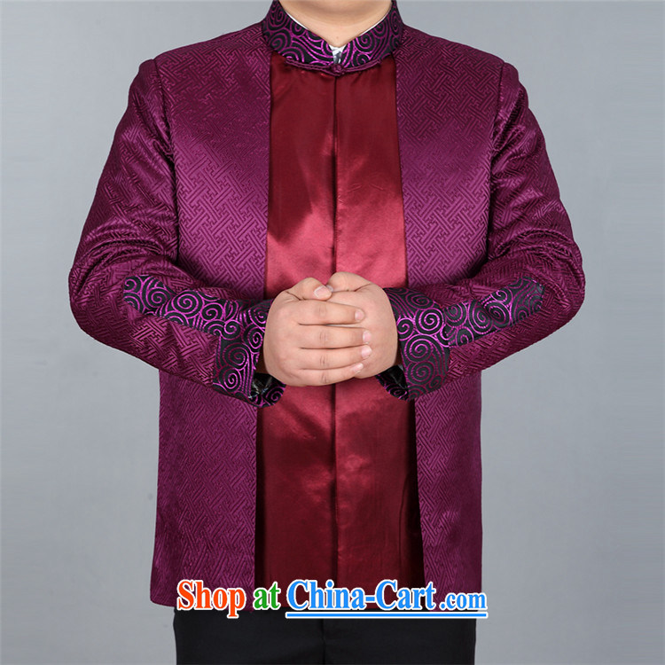 The Luo, new spring, the Chinese leader, Tang jackets father grandfather jackets purple XXXL pictures, price, brand platters! Elections are good character, the national distribution, so why buy now enjoy more preferential! Health