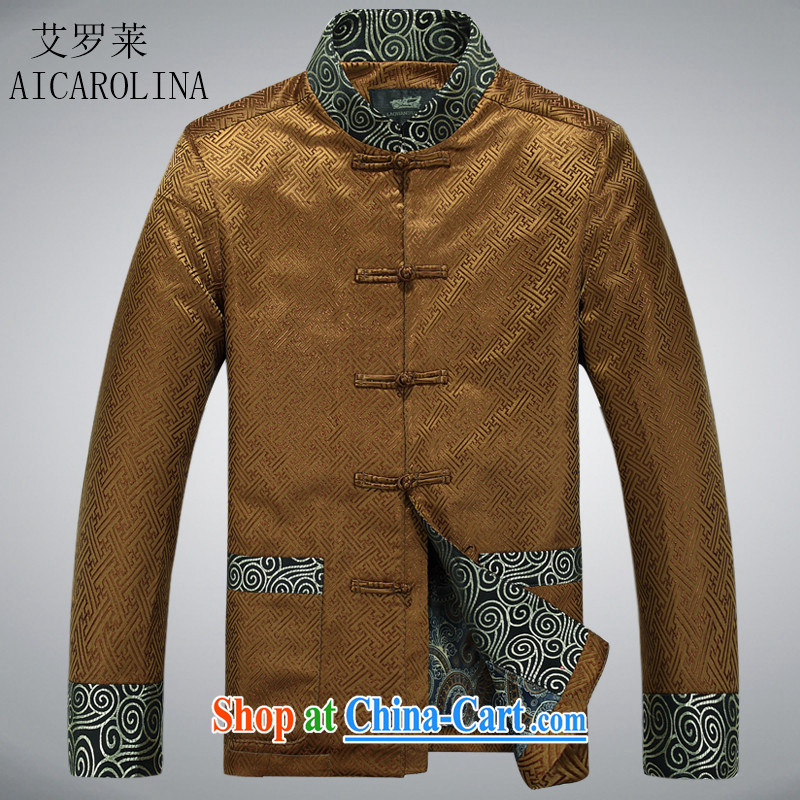 The Spring and Autumn Period, men with older people in men's Chinese men's jacket gold XXXL, the Carolina boys (AICAROLINA), online shopping
