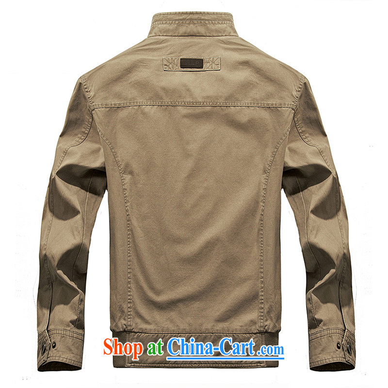 Jeep shield spring men's cotton washable comfortable thin smock jacket Solid Color 1208 army green 4 XL, Roma shields, shopping on the Internet