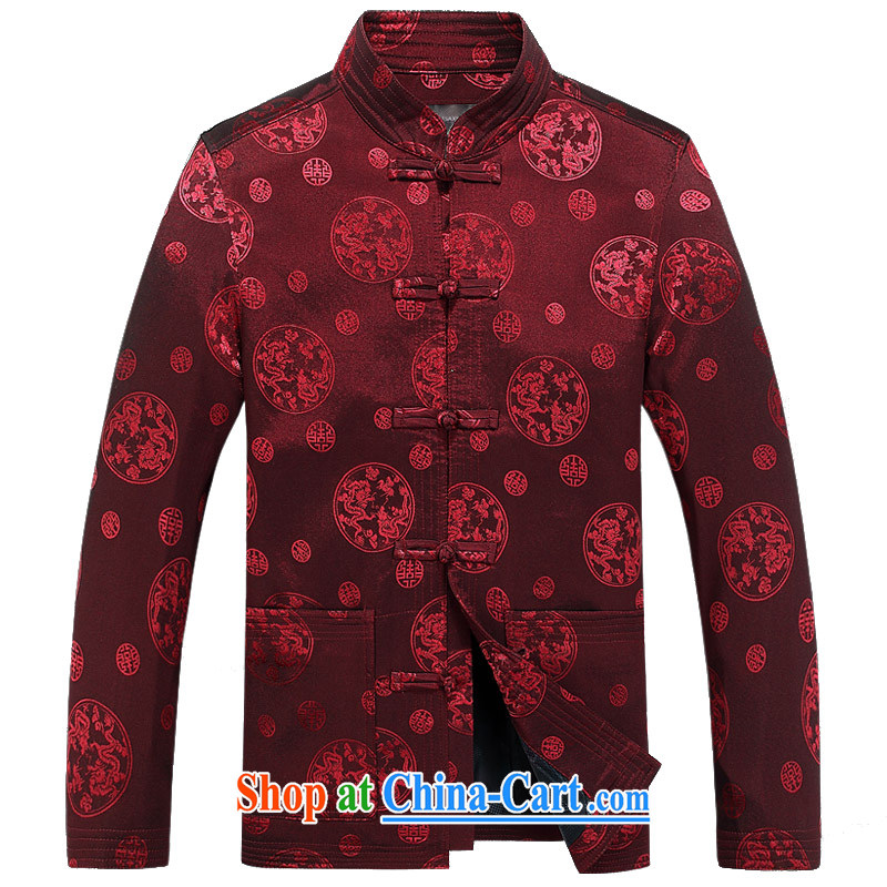 and mobile phone line 15 spring and new products, old men long-sleeved Tang jackets jacket Chinese, for the Kowloon Tong on the T-shirt F 8025 brown XXXL/190, and mobile phone line (gesaxing), and, on-line shopping