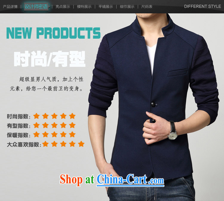 2015 Waxberry Korean male, for England, the suit, the generalissimo Original Design Knitted cuffs casual men's beauty would suit dark blue 185/3 XL pictures, price, brand platters! Elections are good character, the national distribution, so why buy now enjoy more preferential! Health