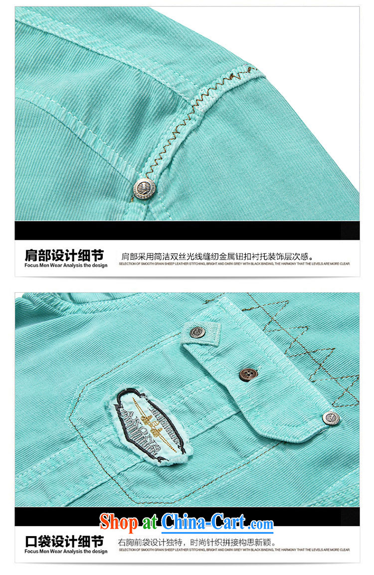 Jeep shield washable cotton corduroy shirt men's leisure smock double-pocket solid-colored loose the code shirt F 01 Green Green S pictures, price, brand platters! Elections are good character, the national distribution, so why buy now enjoy more preferential! Health