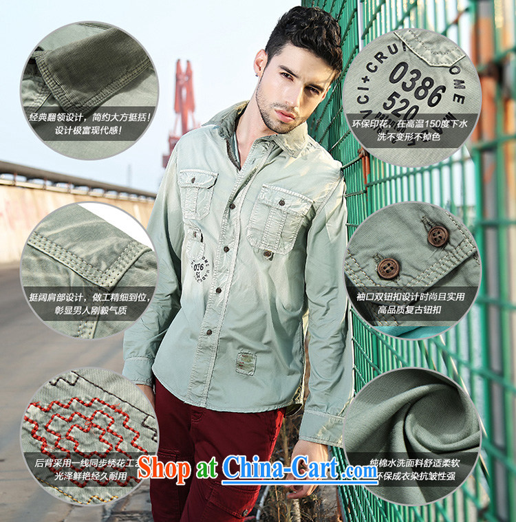 Jeep shield washable cotton American lapel shirt simple and the Code leisure smock zippered coin shirt F 02 blue XXXL pictures, price, brand platters! Elections are good character, the national distribution, so why buy now enjoy more preferential! Health