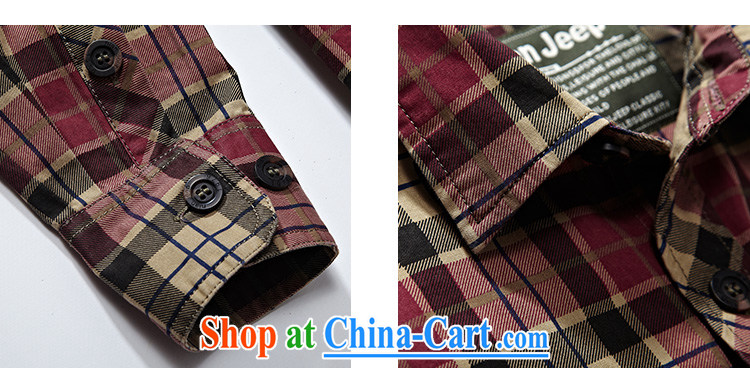 Jeep shield spring men's cotton washable smock checkered shirt Casual Shirt T-shirt 3231 red grid M pictures, price, brand platters! Elections are good character, the national distribution, so why buy now enjoy more preferential! Health