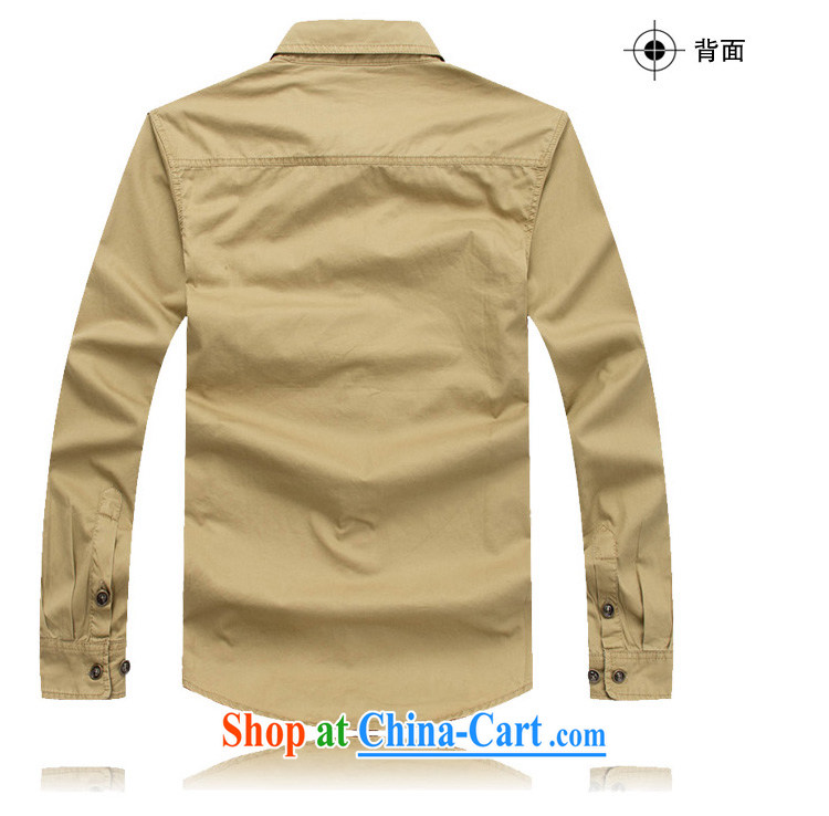 Jeep shield men's cotton shirt lapel solid-colored smock frock washable long-sleeved T-shirt CS 6801 army green L pictures, price, brand platters! Elections are good character, the national distribution, so why buy now enjoy more preferential! Health