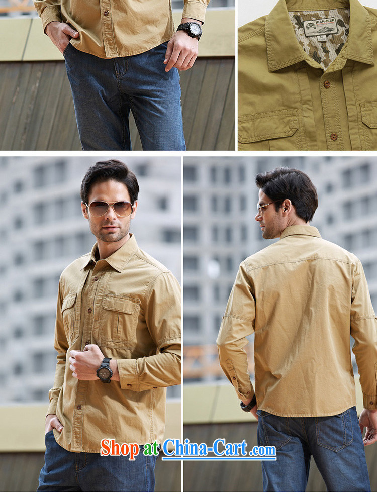 Jeep shield spring men's washable shirt leisure smock cotton shirt T-shirt 9203 card its color L pictures, price, brand platters! Elections are good character, the national distribution, so why buy now enjoy more preferential! Health