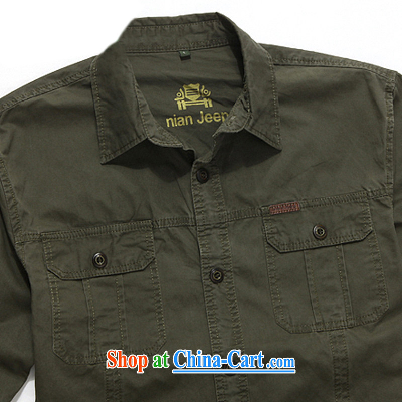 Jeep shield spring new cotton washable smock cotton long-sleeved T-shirt and 9966 card the color 4 XL, jeep shield (NIAN JEEP), shopping on the Internet