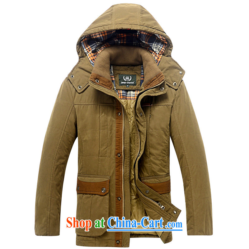 Jeep vehicles and cotton thick smock leisure and comfort a quilted coat jacket 8535 khaki L